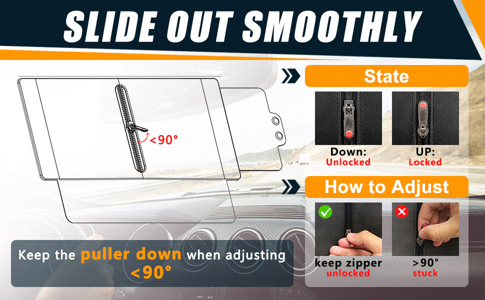 Anti-Glare Driving Visor for Sun Glare & Snow Blindness