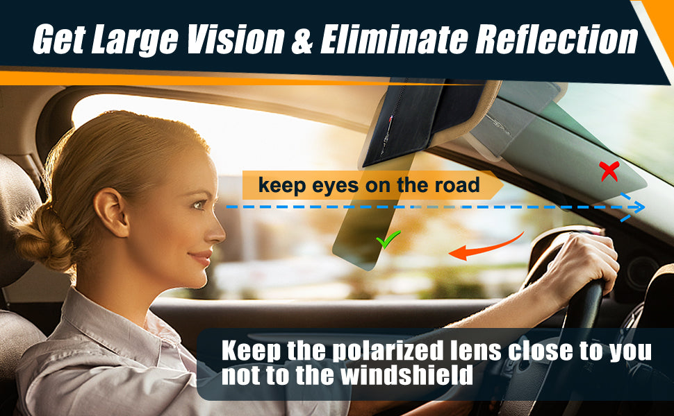 Anti-Glare Driving Visor for Sun Glare & Snow Blindness