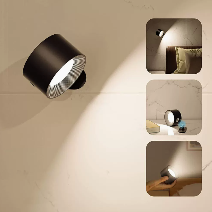 360° Touch-Control LED Wall Light – wireless & USB rechargeable