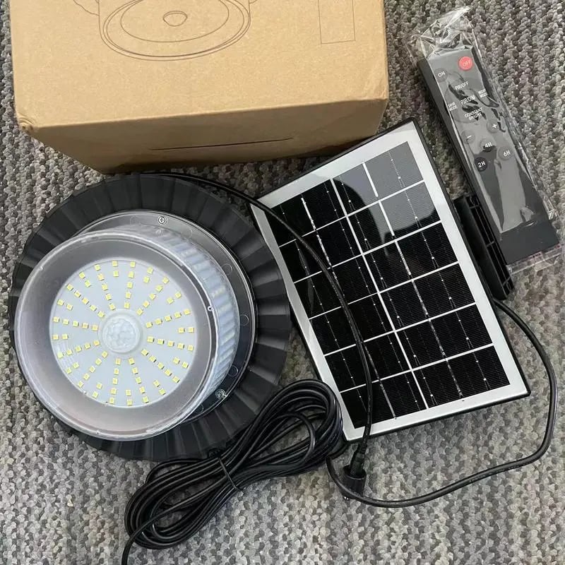 224-LED Solar Pendant Light With Motion Sensor