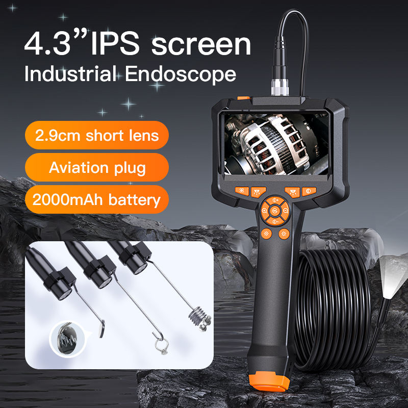 HD Screen Handheld Portable Automotive Inspection Camera - Pipeline Borescope