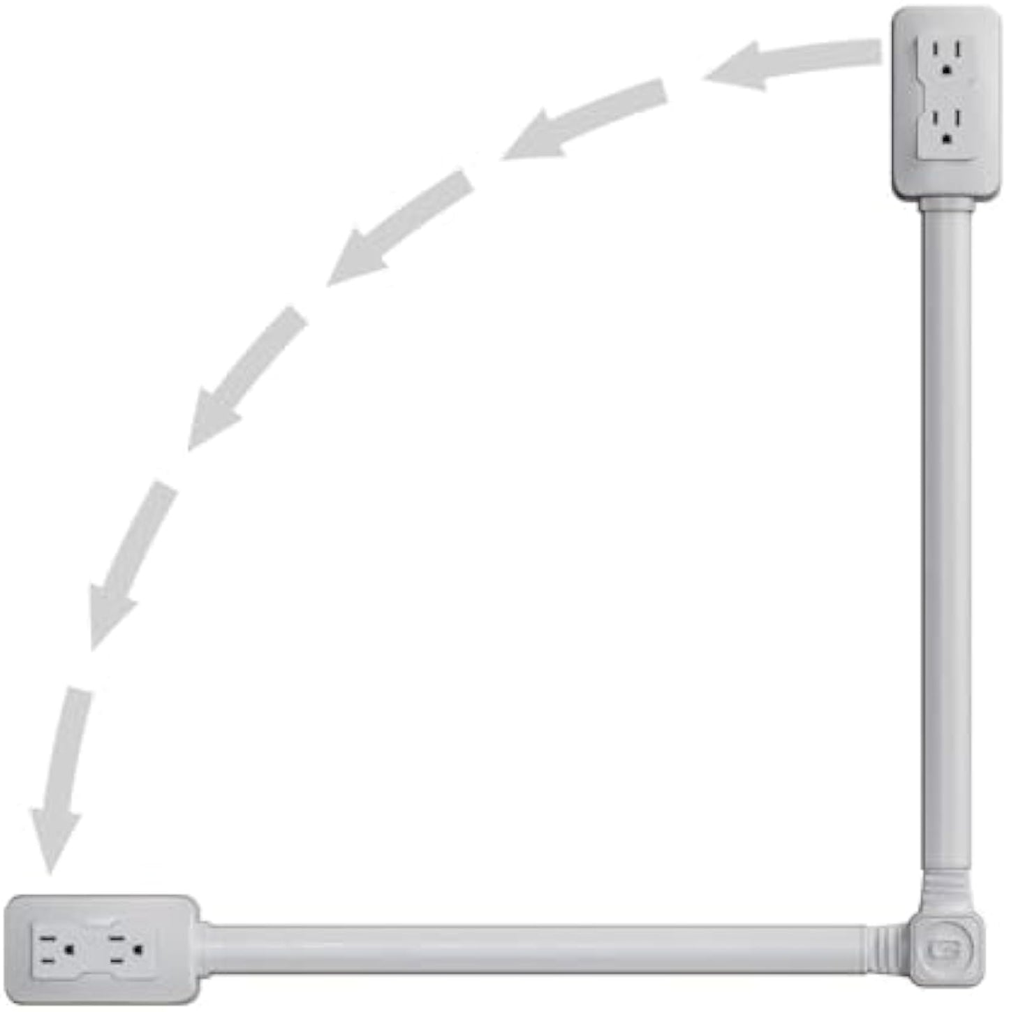 Retractable And Rotatable Electrical Outlet Extender