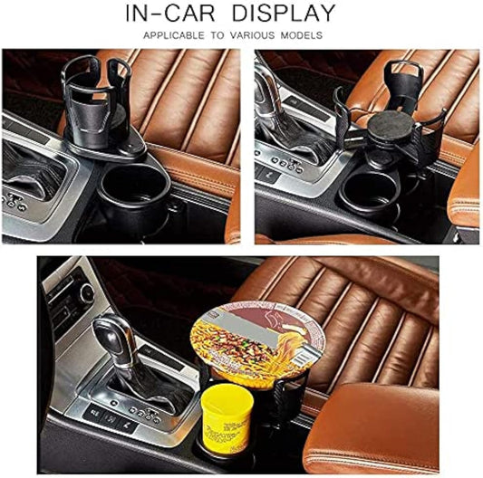 2-in-1 Multifunctional Car Cup & Phone Holder – Large Capacity Drink Holder For Car
