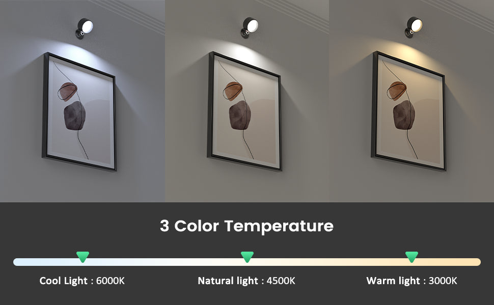 360° Touch-Control LED Wall Light – wireless & USB rechargeable