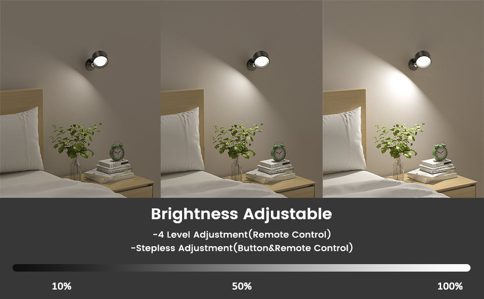 360° Touch-Control LED Wall Light – wireless & USB rechargeable