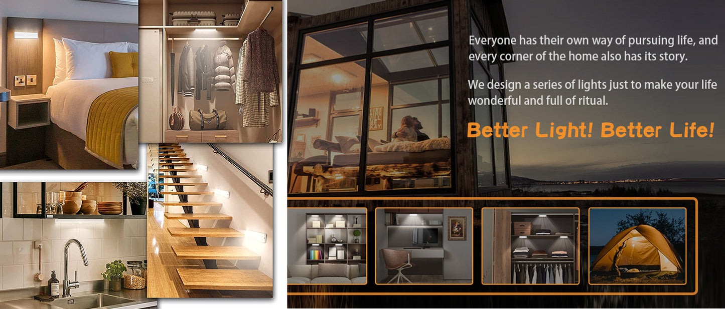 360° Touch-Control LED Wall Light – wireless & USB rechargeable