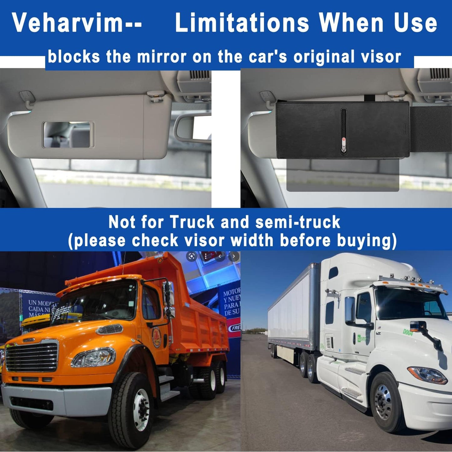 Anti-Glare Driving Visor for Sun Glare & Snow Blindness