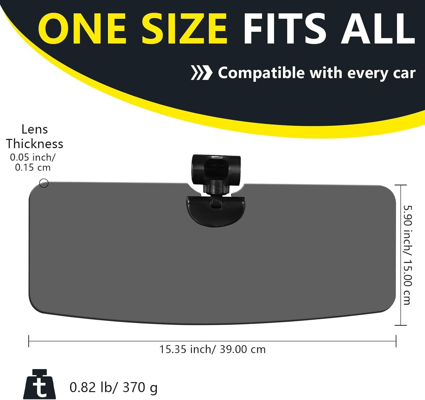 Anti-Glare Driving Visor for Sun Glare & Snow Blindness