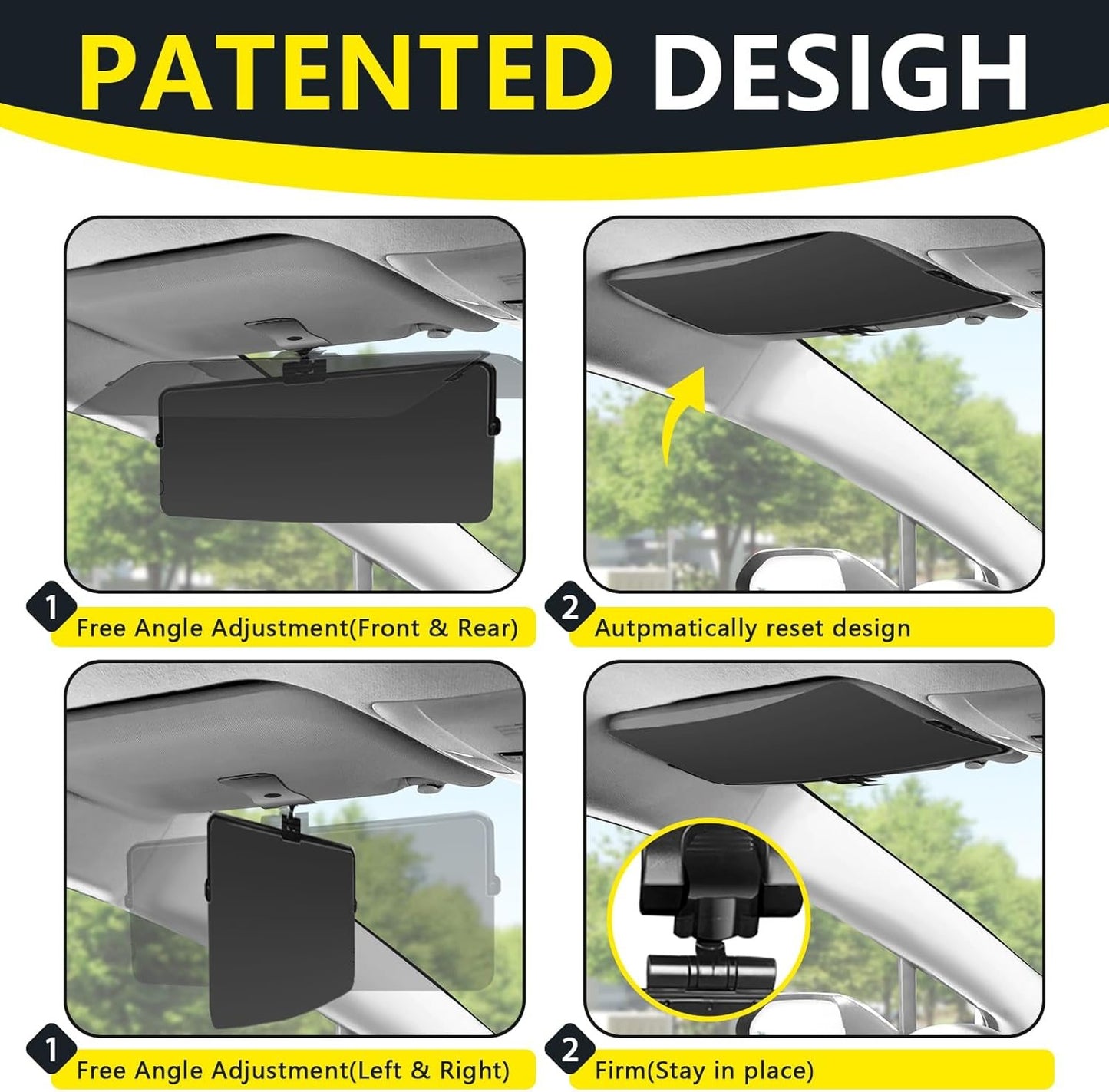 Anti-Glare Driving Visor for Sun Glare & Snow Blindness