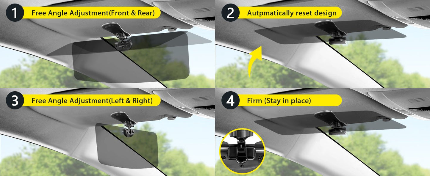 Anti-Glare Driving Visor for Sun Glare & Snow Blindness