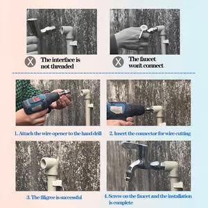 Electric Drill Compatible PVC Pipe Threader Kit