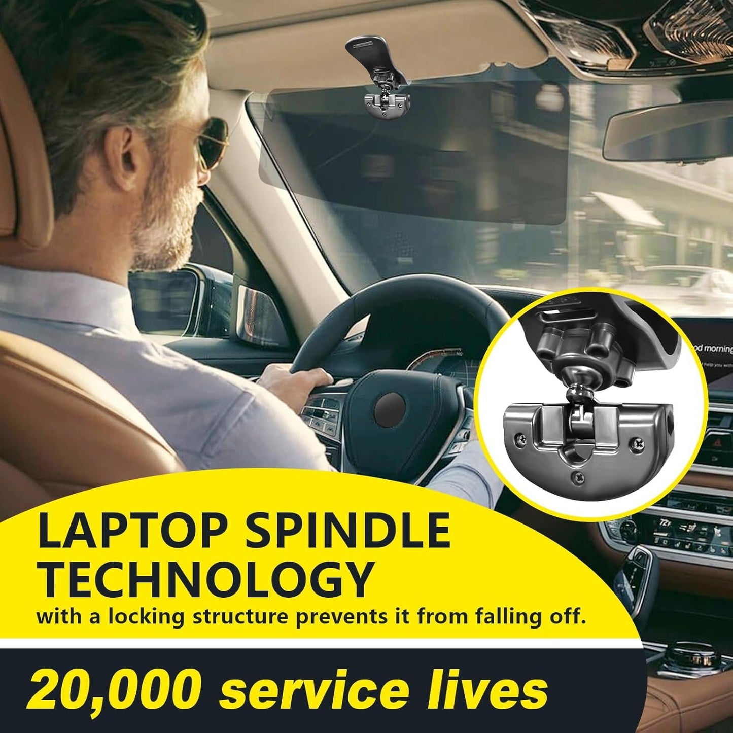 Anti-Glare Driving Visor for Sun Glare & Snow Blindness