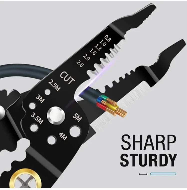 Multi-functional wire stripping pliers& Cutting and Pulling Wires