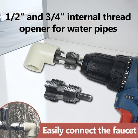 Electric Drill Compatible PVC Pipe Threader Kit
