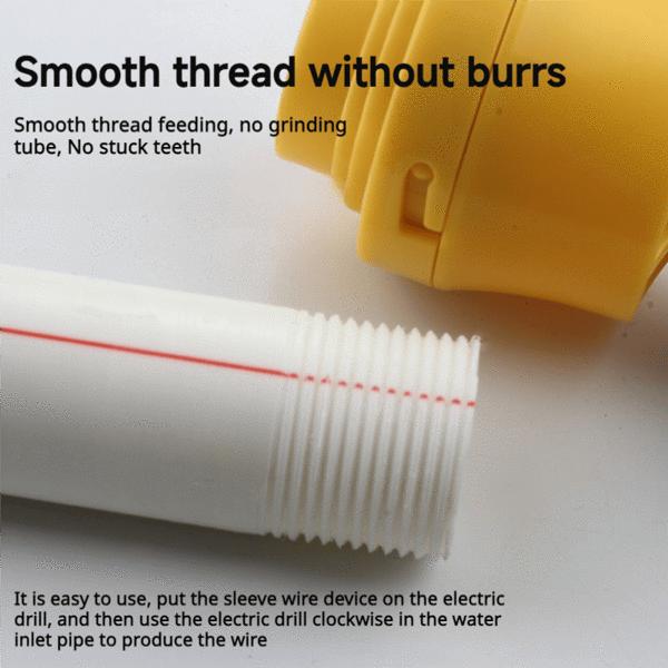 Electric Drill Compatible PVC Pipe Threader Kit