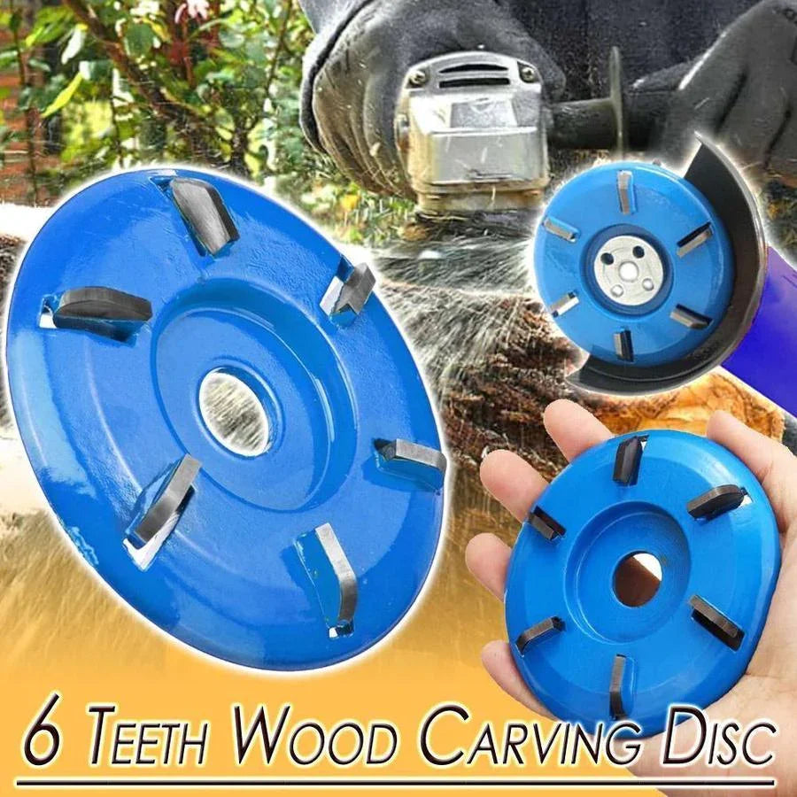 50% OFF Today — 6 Teeth Wood Carving Disc for Angle Grinder!