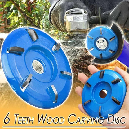 50% OFF Today — 6 Teeth Wood Carving Disc for Angle Grinder!
