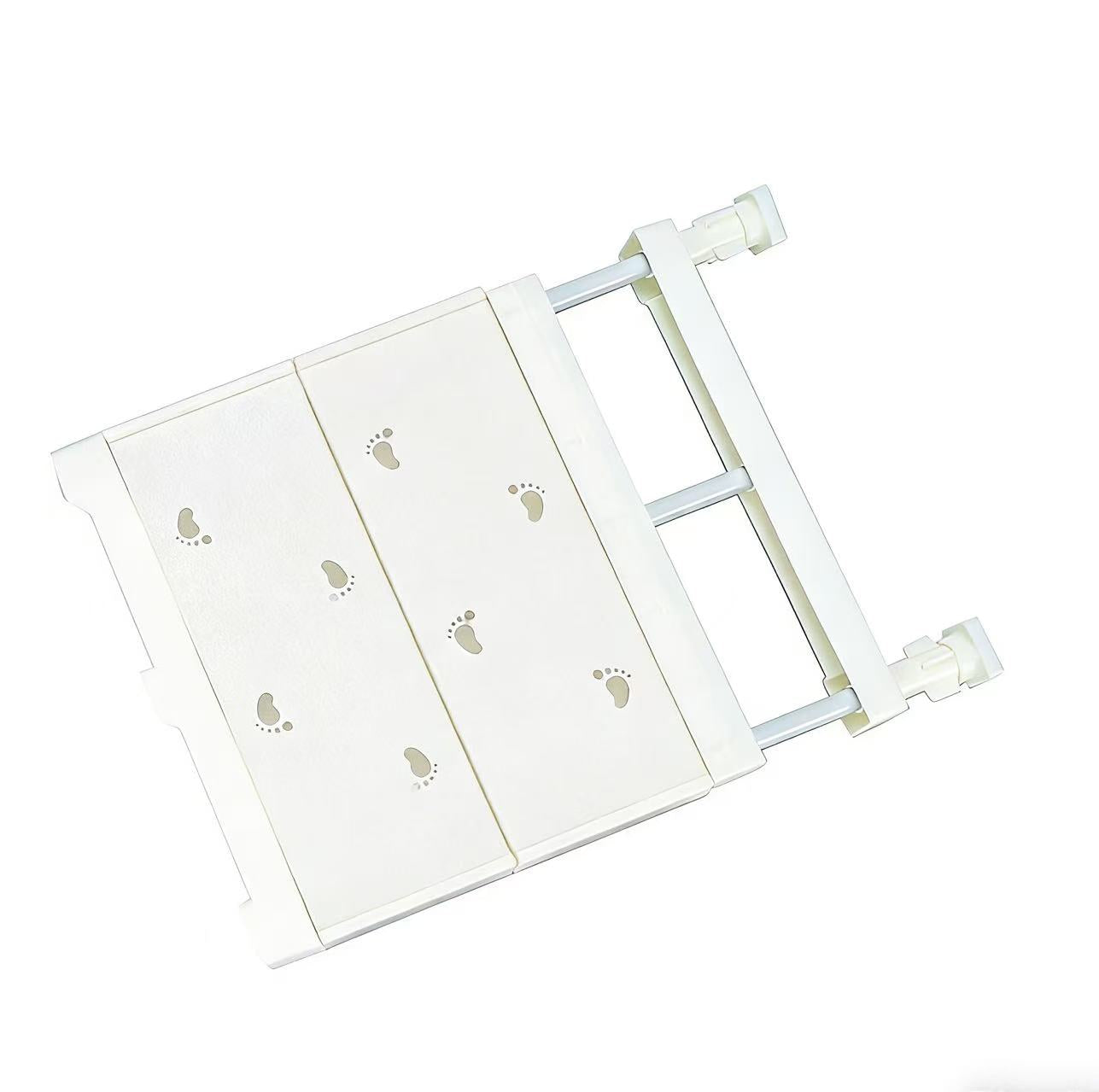 Heavy-Duty No-Drill Expandable Tension Shelf | Wardrobe Kitchen Bathroom Organizer