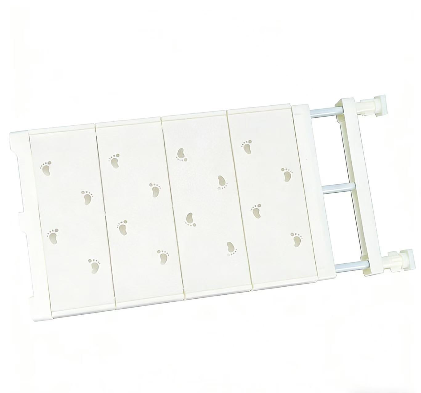 Heavy-Duty No-Drill Expandable Tension Shelf | Wardrobe Kitchen Bathroom Organizer