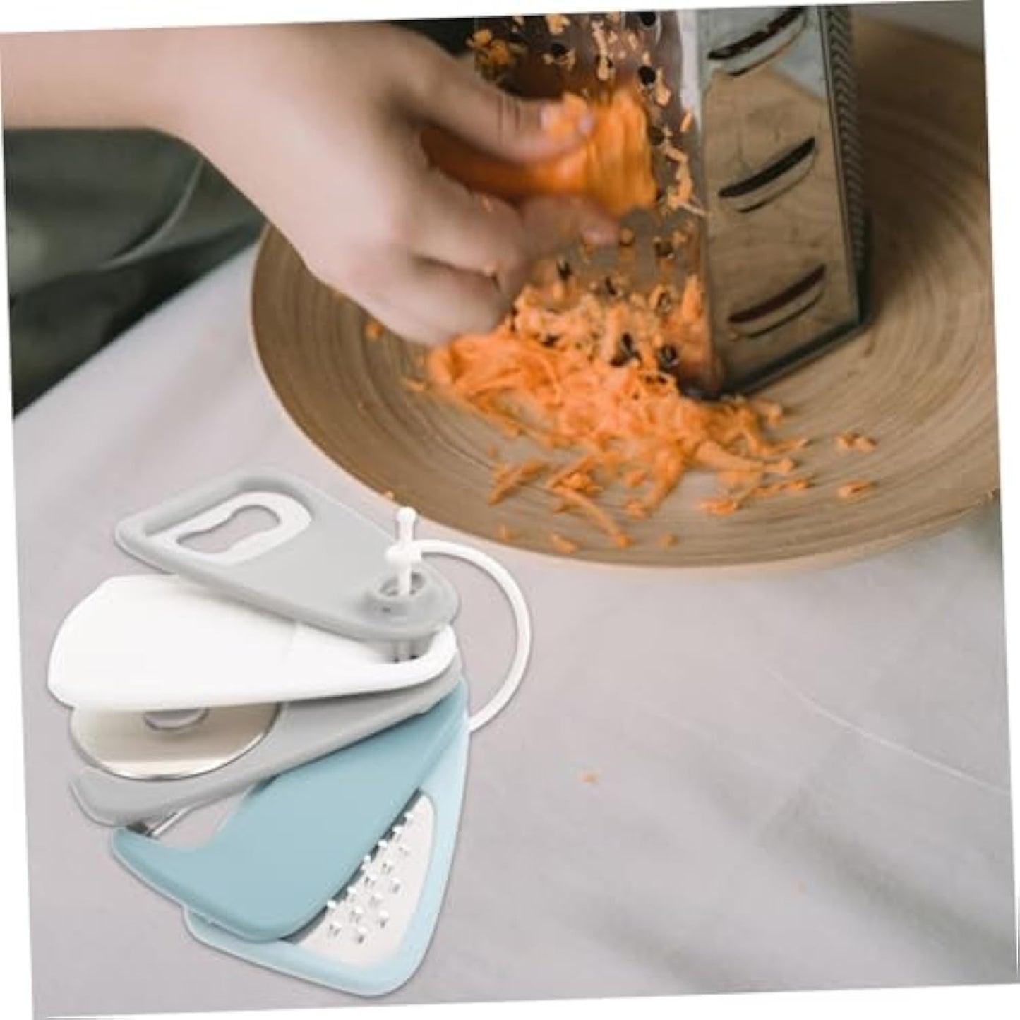 5-Piece Kitchen Gadget Set – Cheese Grater, Bottle Opener, Peeler, Pizza Cutter, And Cooking Tool