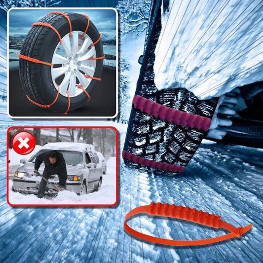 Universal Reusable Anti-Skid Snow Tire Chains