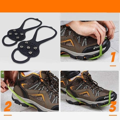 Ice Cleats for Shoes & Boots | Anti-Slip Traction Crampons for Snow & Ice Walking