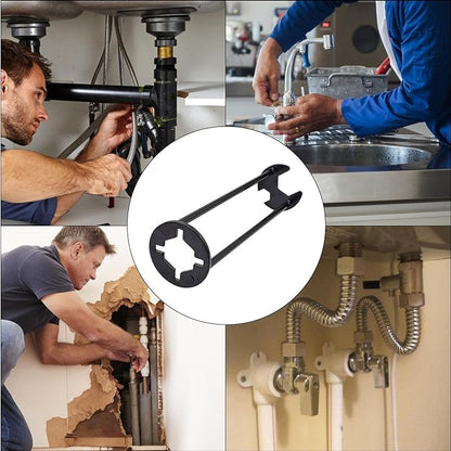 Multifunctional Sink Wrench Faucet Hose Socket Pipe Wrench Repair Artifact Installation And Removal Of Bathroom Sink Wrench