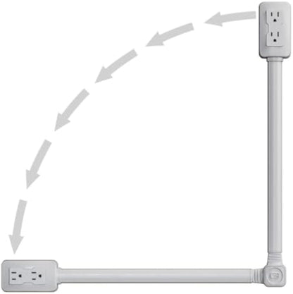 Retractable And Rotatable Electrical Outlet Extender