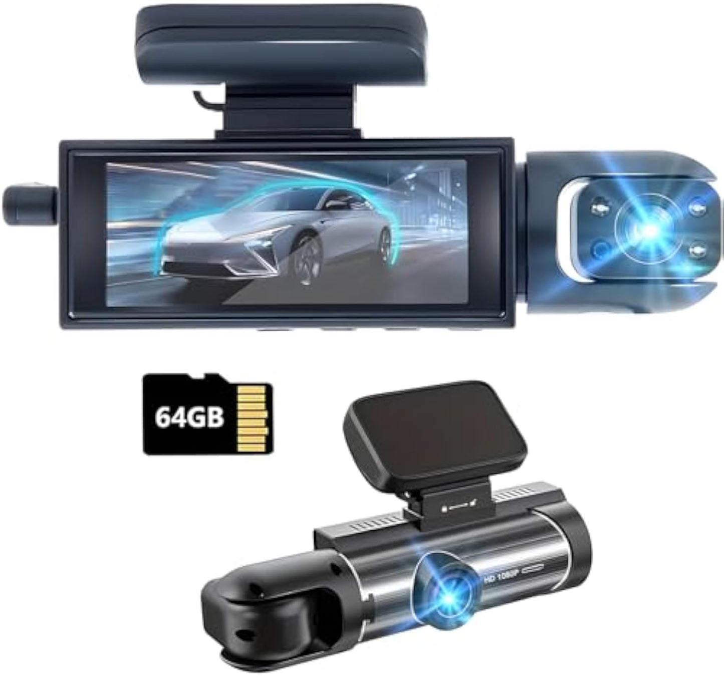 Dual Lens HD Dash Cam