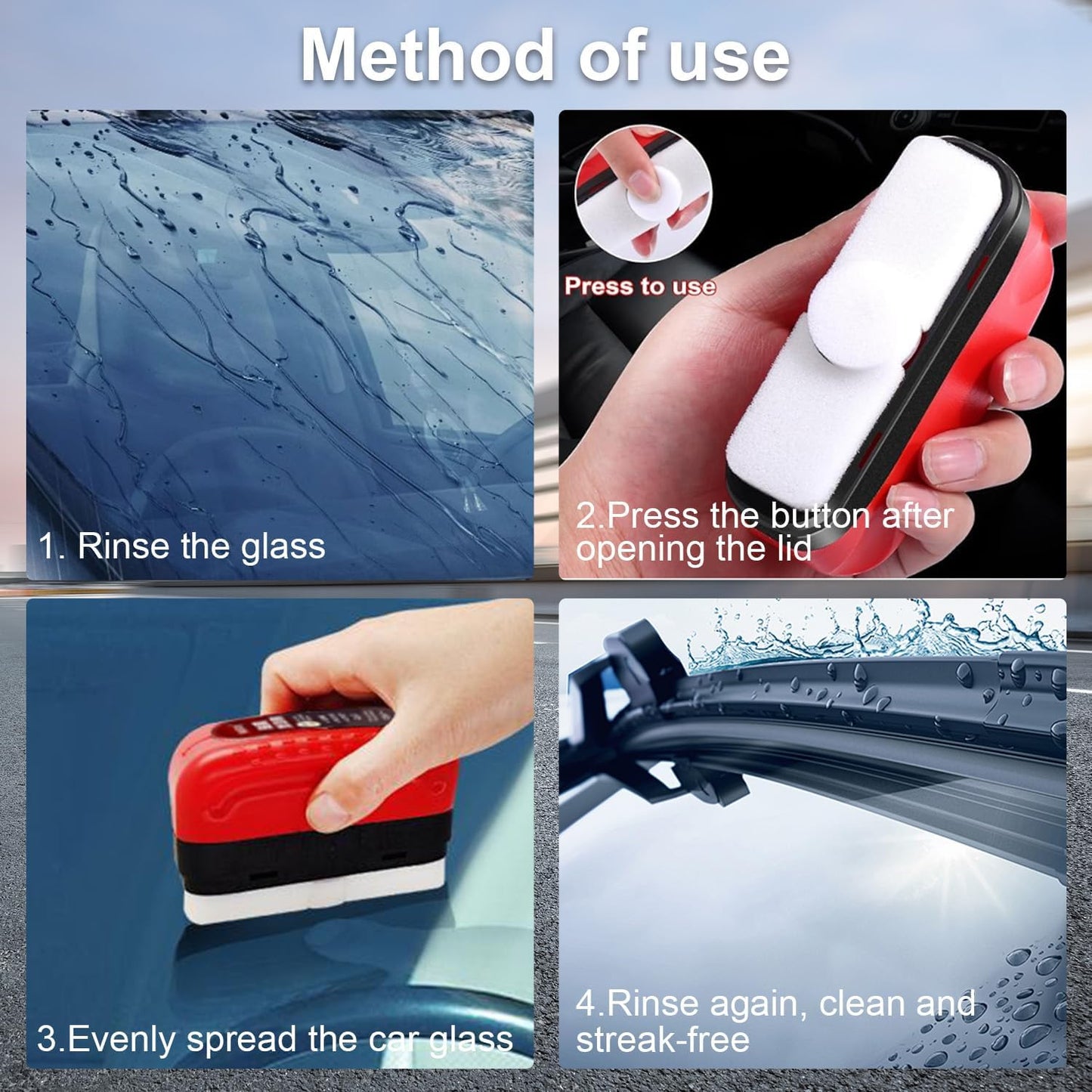 Car Glass Oil Film Cleaning Brush