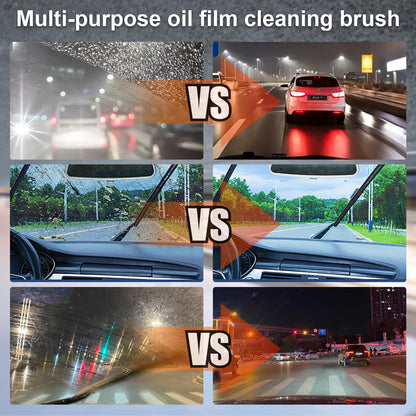 Car Glass Oil Film Cleaning Brush
